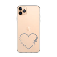 Sonographer Heart Probe Clear Case for iPhone®