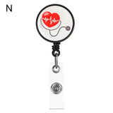Cute Heart-Shaped Retractable Badge Reel