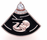 B-mode Pregnancy Ultrasound Brooch Pin