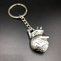 Anatomical Heart Keychain