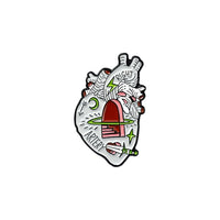 Anatomy of A Human Heart Enamel Pins
