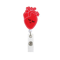 Anatomical Heart Retractable Badge Reel