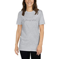 Sonography EKG Sound Waves Short-Sleeve Unisex T-Shirt